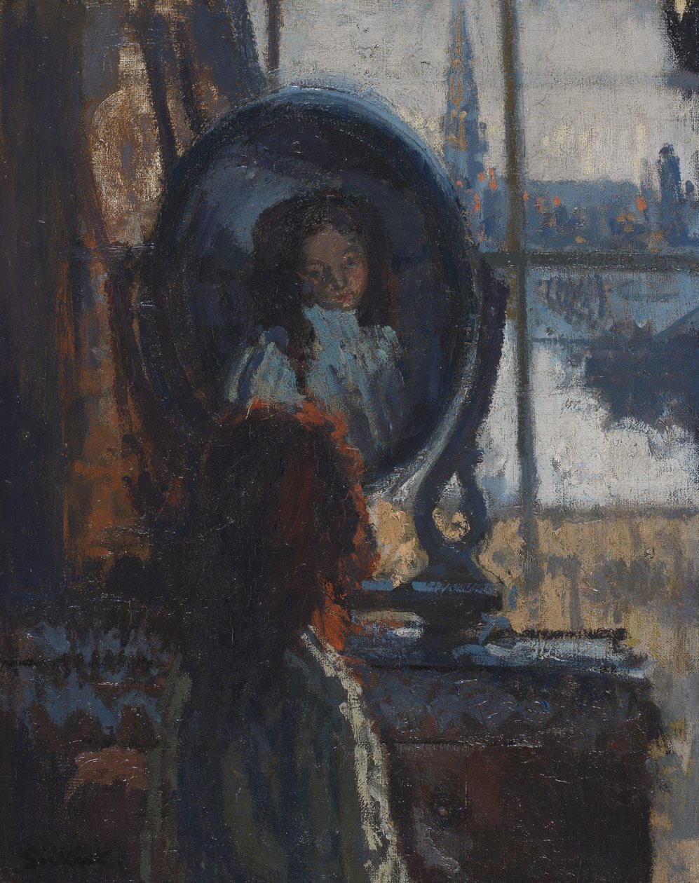 Pige ved et skueglas, lille Rachel af Walter Richard Sickert