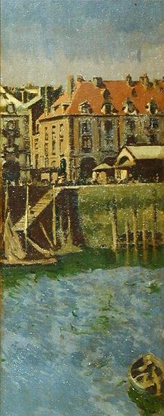 La Darse (Den indre havn) Dieppe af Walter Richard Sickert