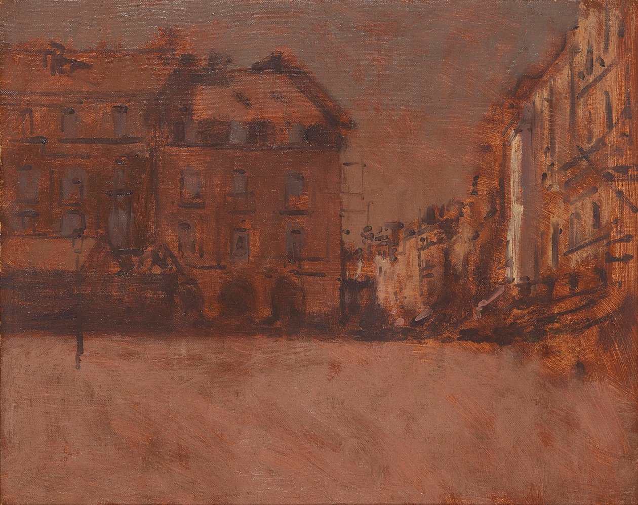 La Grande Rue, Dieppe (olie på lærred) af Walter Richard Sickert