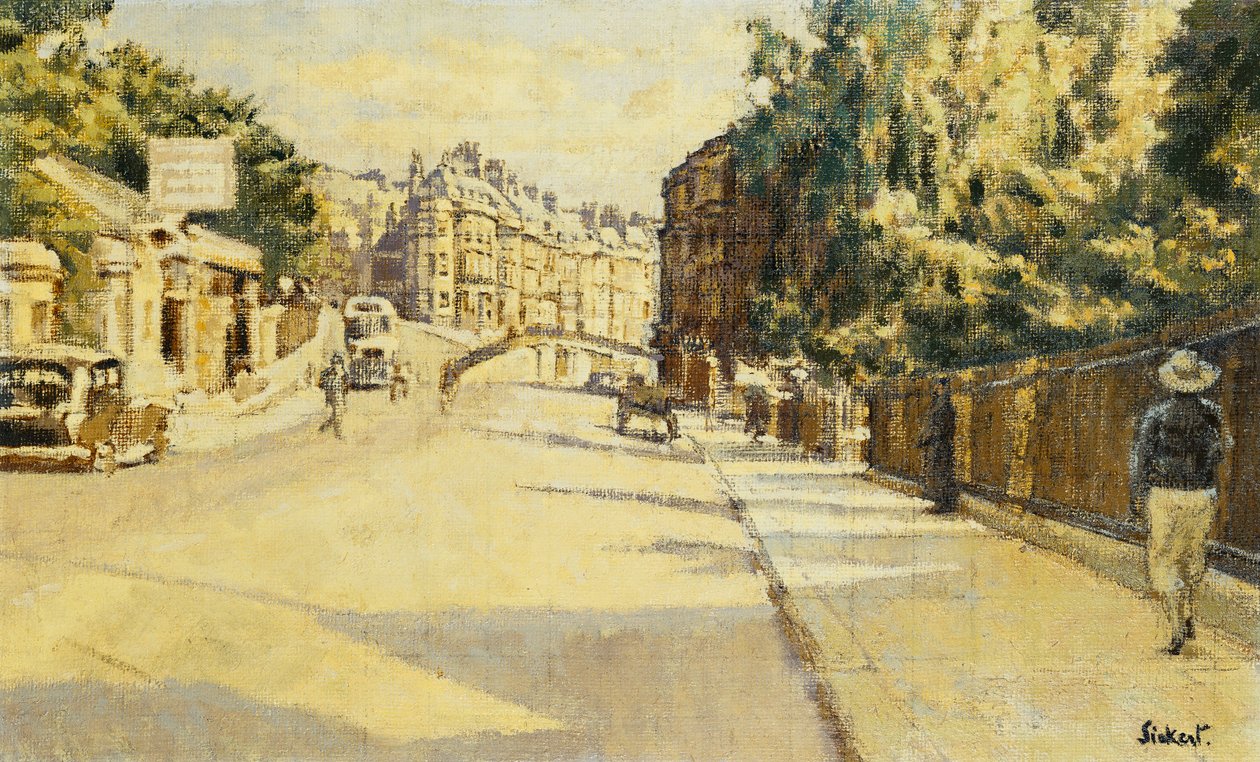 London Street, Bath, ser mod Walcot, ca. 1939 af Walter Richard Sickert