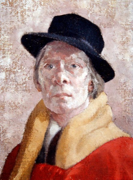 Mand i orange (olie på lærred) af Walter Richard Sickert