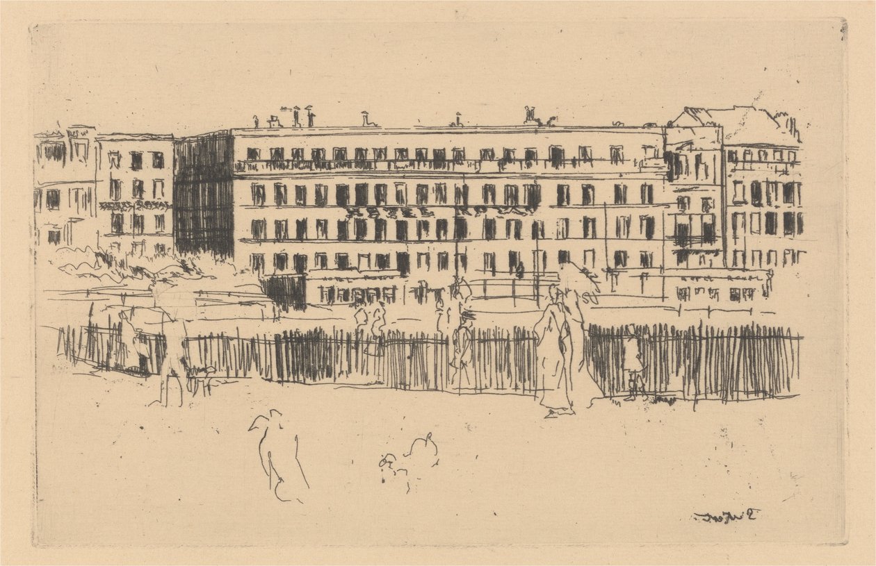 Old Hotel Royal Dieppe af Walter Richard Sickert