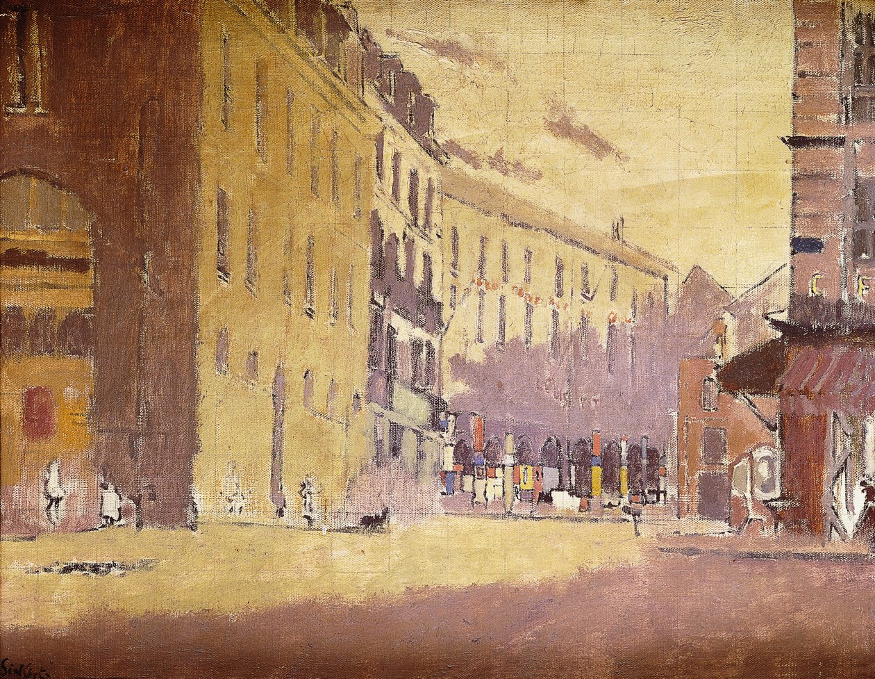 Gade i Dieppe, af Walter Richard Sickert
