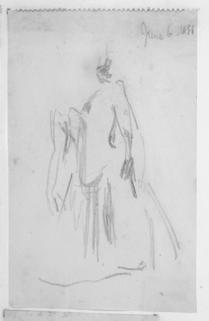 Skitse af en kvindefigur af Walter Richard Sickert