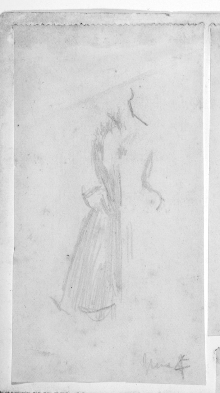 Skitse af en kvindefigur af Walter Richard Sickert