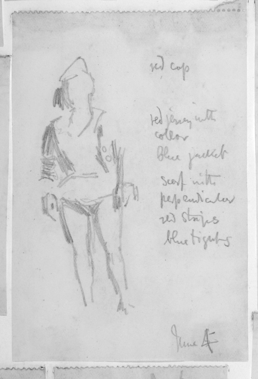 Skitse af en kvindefigur af Walter Richard Sickert