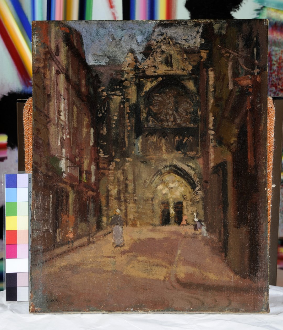 St Jacques, Dieppe, Frankrig, ca. 1900 (olie på lærred) af Walter Richard Sickert