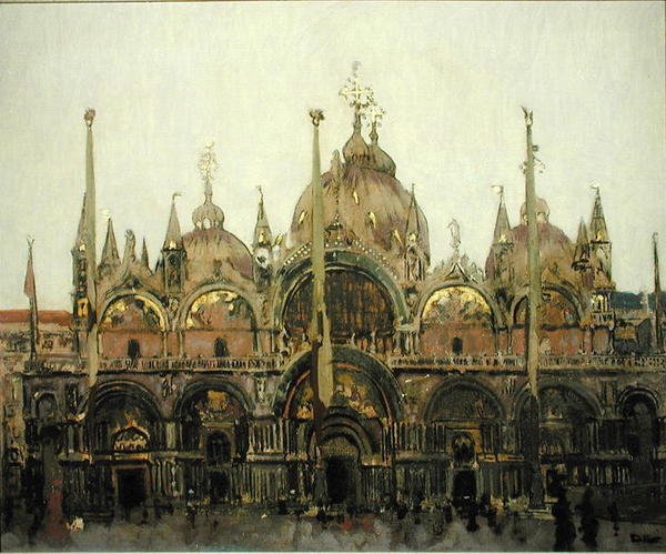 Markus, Venedig, ca. 1895-96 (olie på lærred) af Walter Richard Sickert