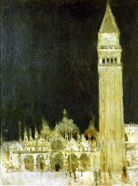 The Campanile, Venedig, ca. 1896-97 (olie på lærred) af Walter Richard Sickert