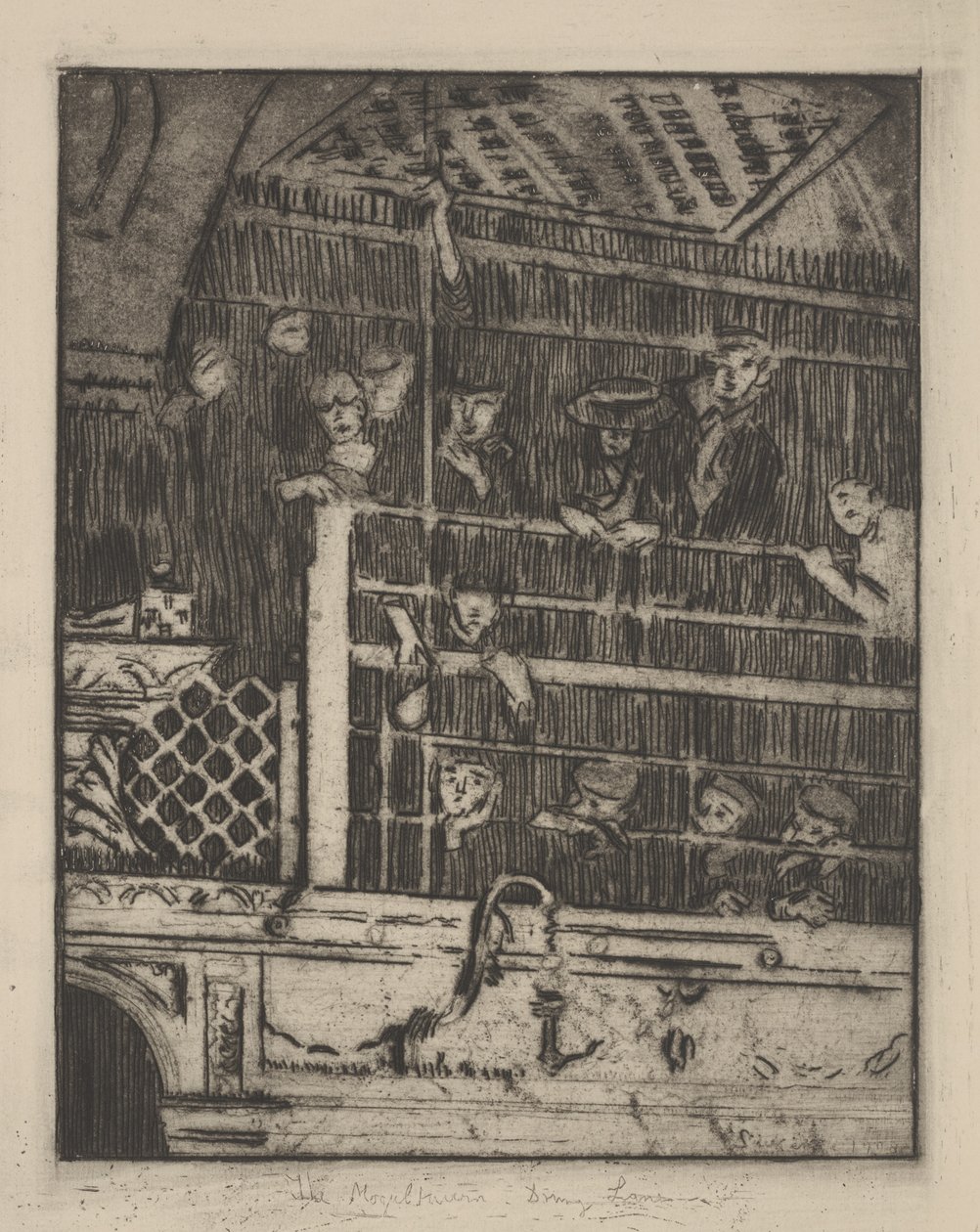 The Old Mogul Tavern, Drury Lane, 1908, udgivet 1929 af Walter Richard Sickert