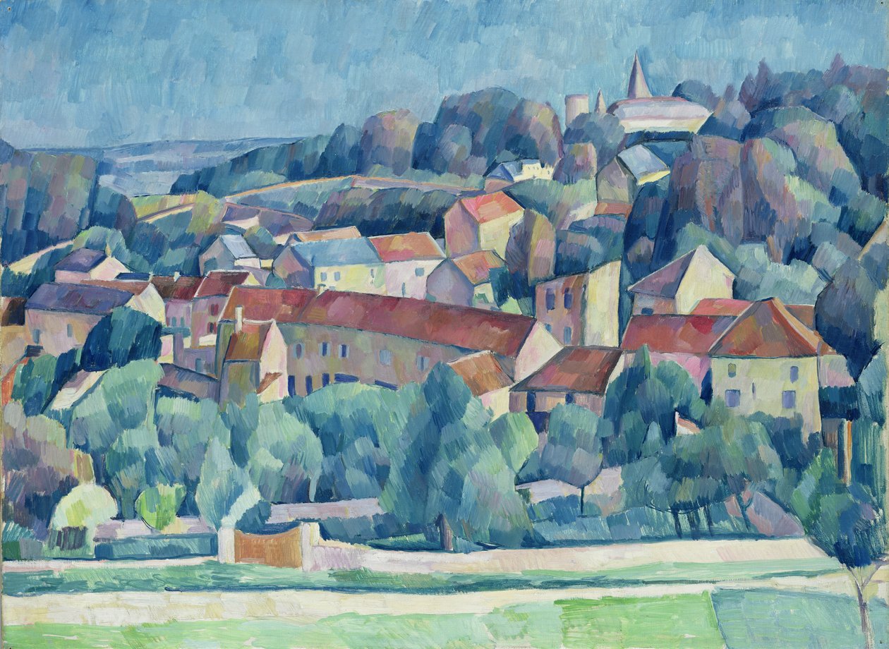 Hardricourt Village og slot af Walter Rosam
