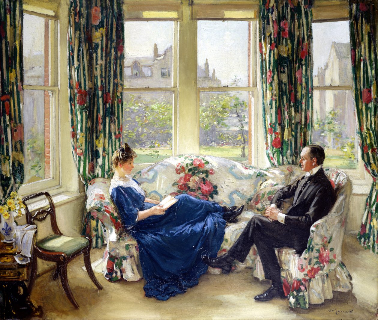 The Morning Room, ca. 1907 (olie på lærred) af Walter Russell