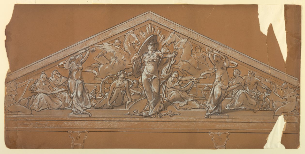 Industri og handel (design til pediment) af Walter Shirlaw