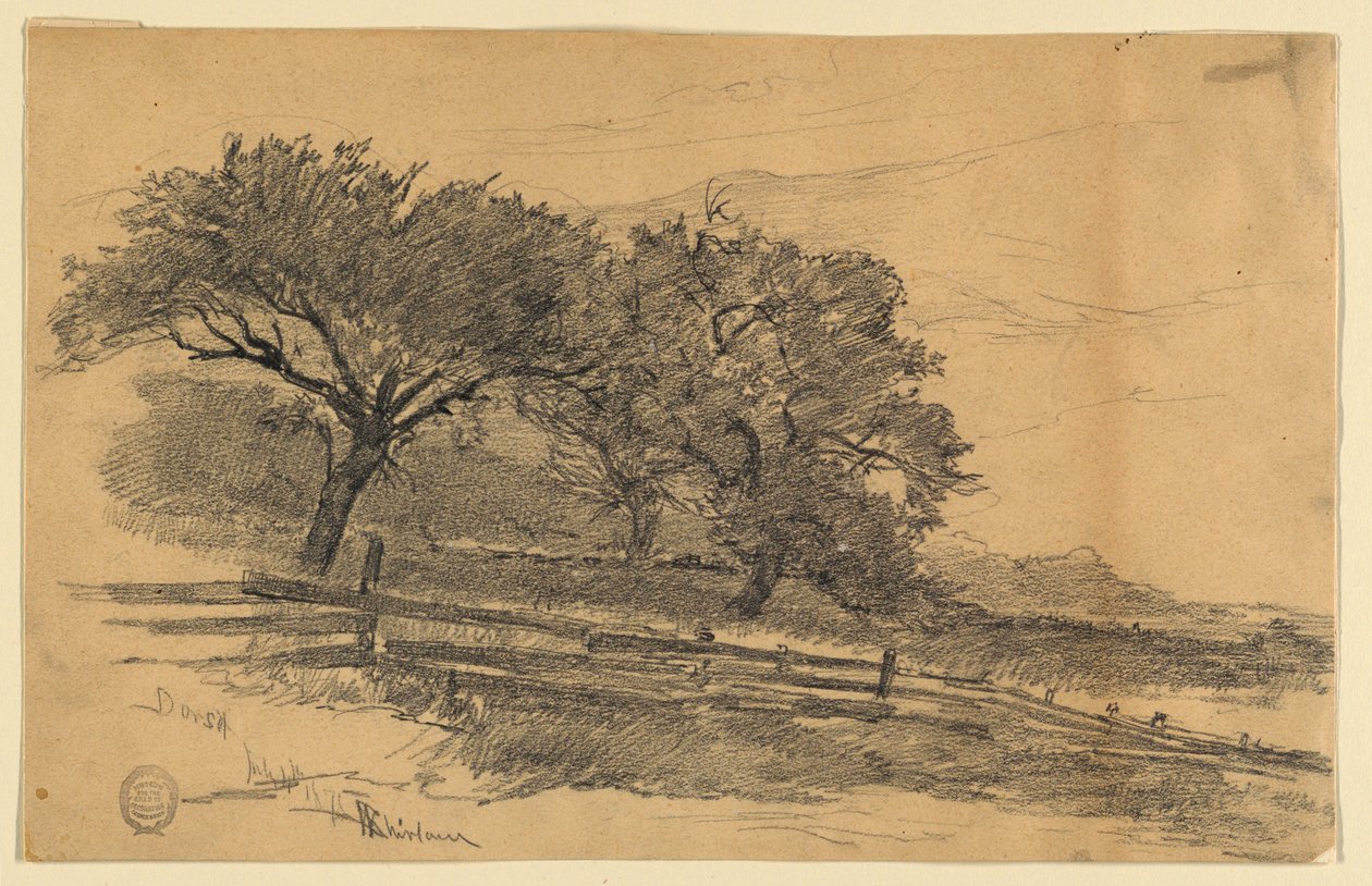 Landskab i Dorset, Vermont af Walter Shirlaw
