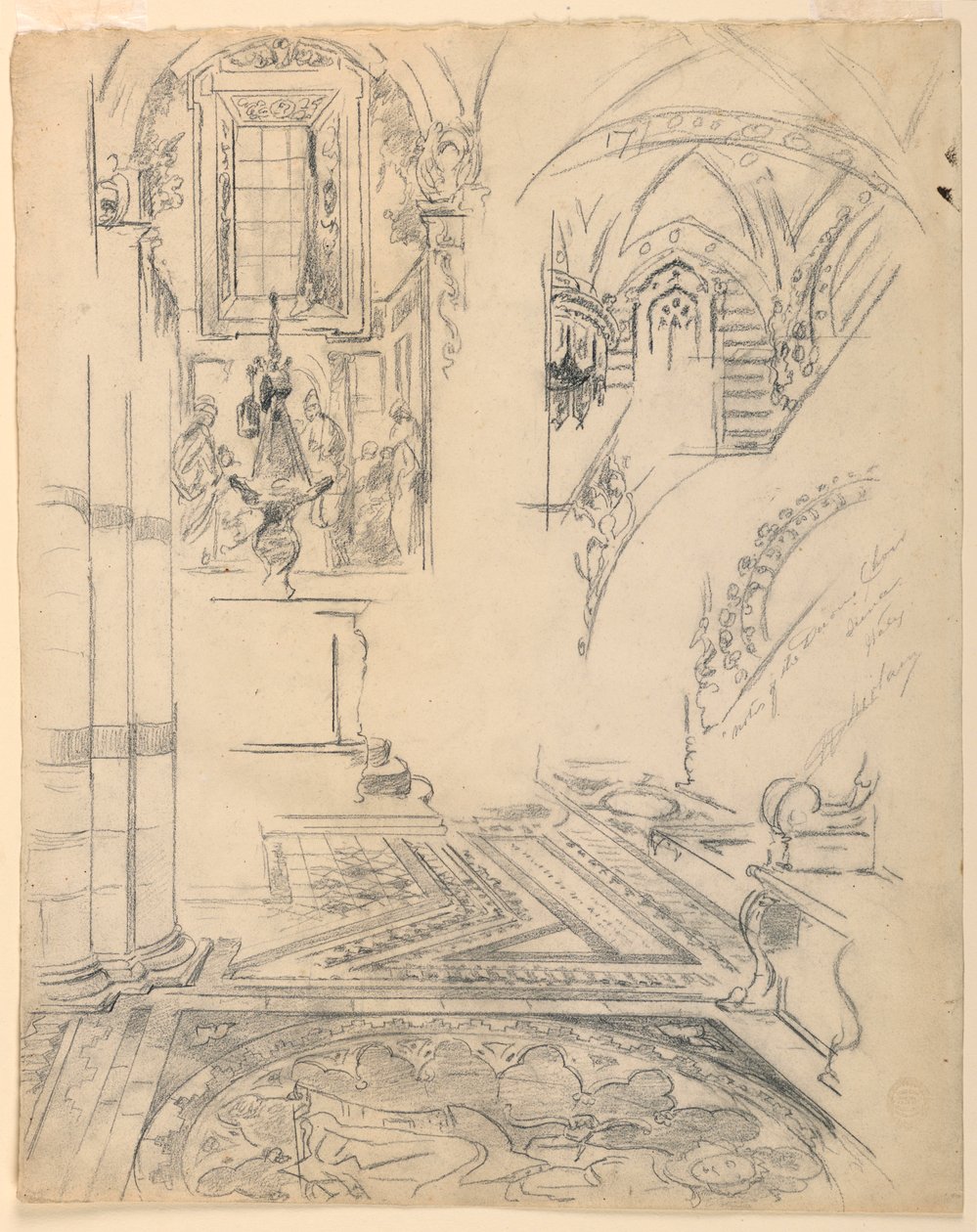 Noter fra Duomo-koret, Siena, Italien af Walter Shirlaw