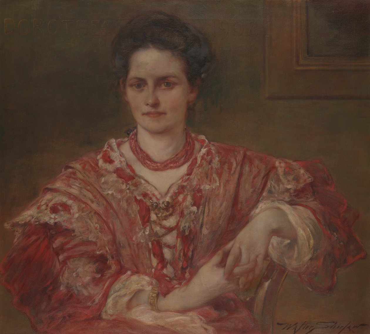 Portræt af Dorothea A. Dreier (1870 af Walter Shirlaw