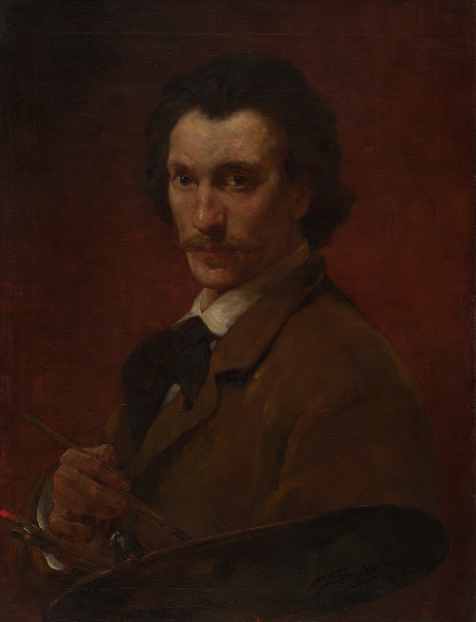 Selvportræt af Walter Shirlaw