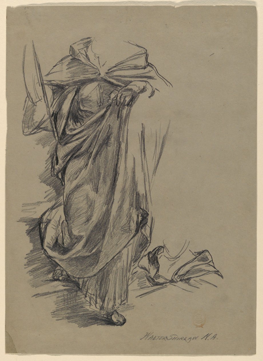 Studie af Draperi af Walter Shirlaw