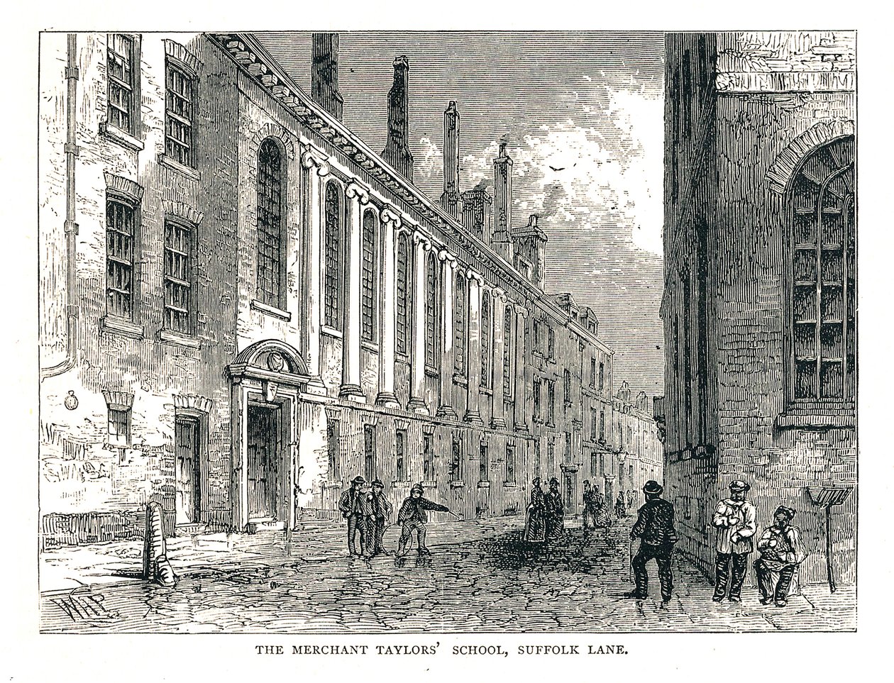The Merchant Taylors School, Suffolk Lane, 1878 af Walter Thornbury