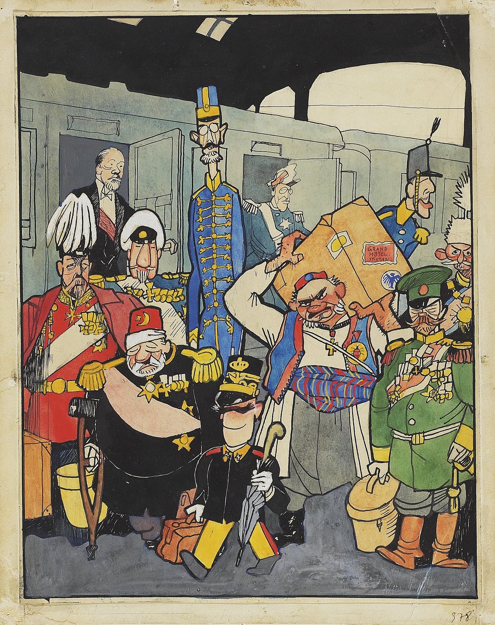 Friedrichstrasse Station af Walter Trier