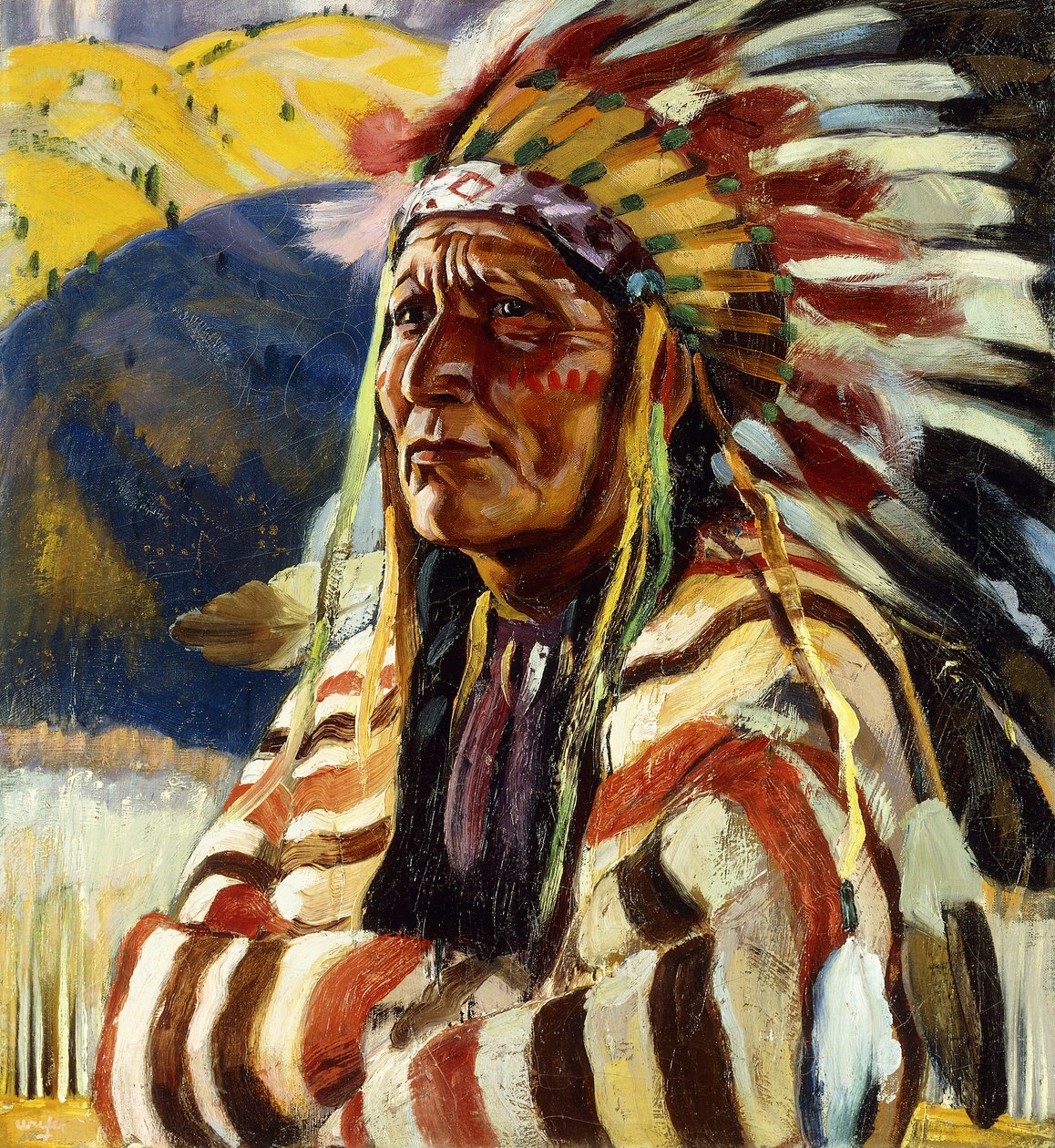 Chief Thundercloud af Walter Ufer