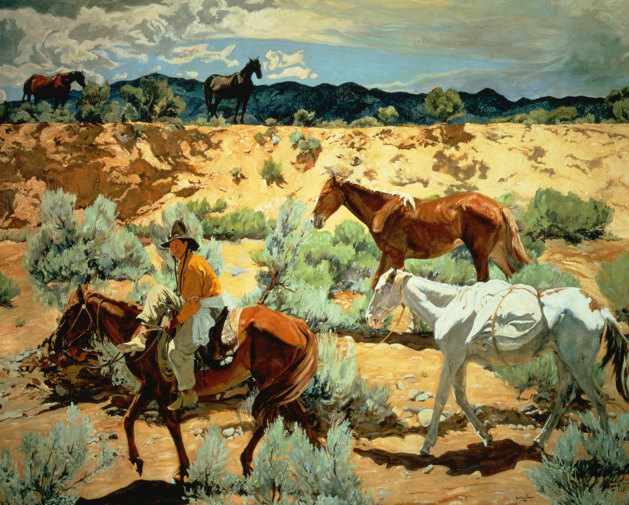 The Southwest (olie på lærred) af Walter Ufer