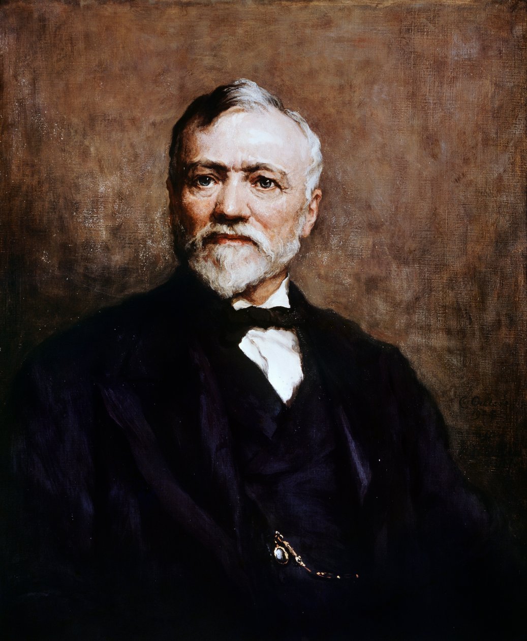 Portræt af Andrew Carnegie (1835-1919), britisk-født amerikansk iværksætter og filantrop, maleri af Walter William Ouless (1848-1924) af Walter William Ouless