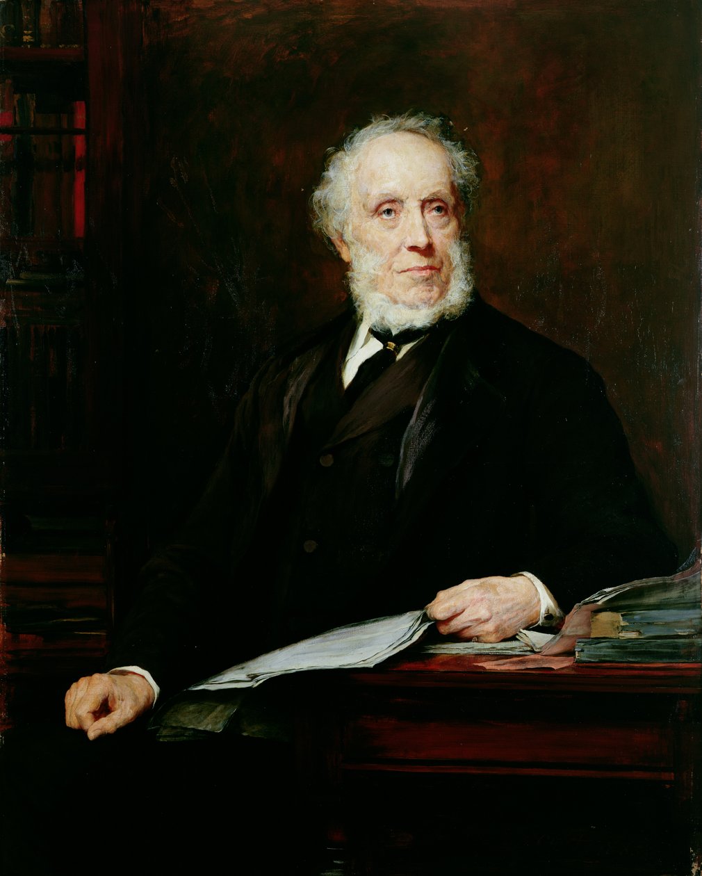 Portræt af Edward Baines Jr (olie på lærred) af Walter William Ouless