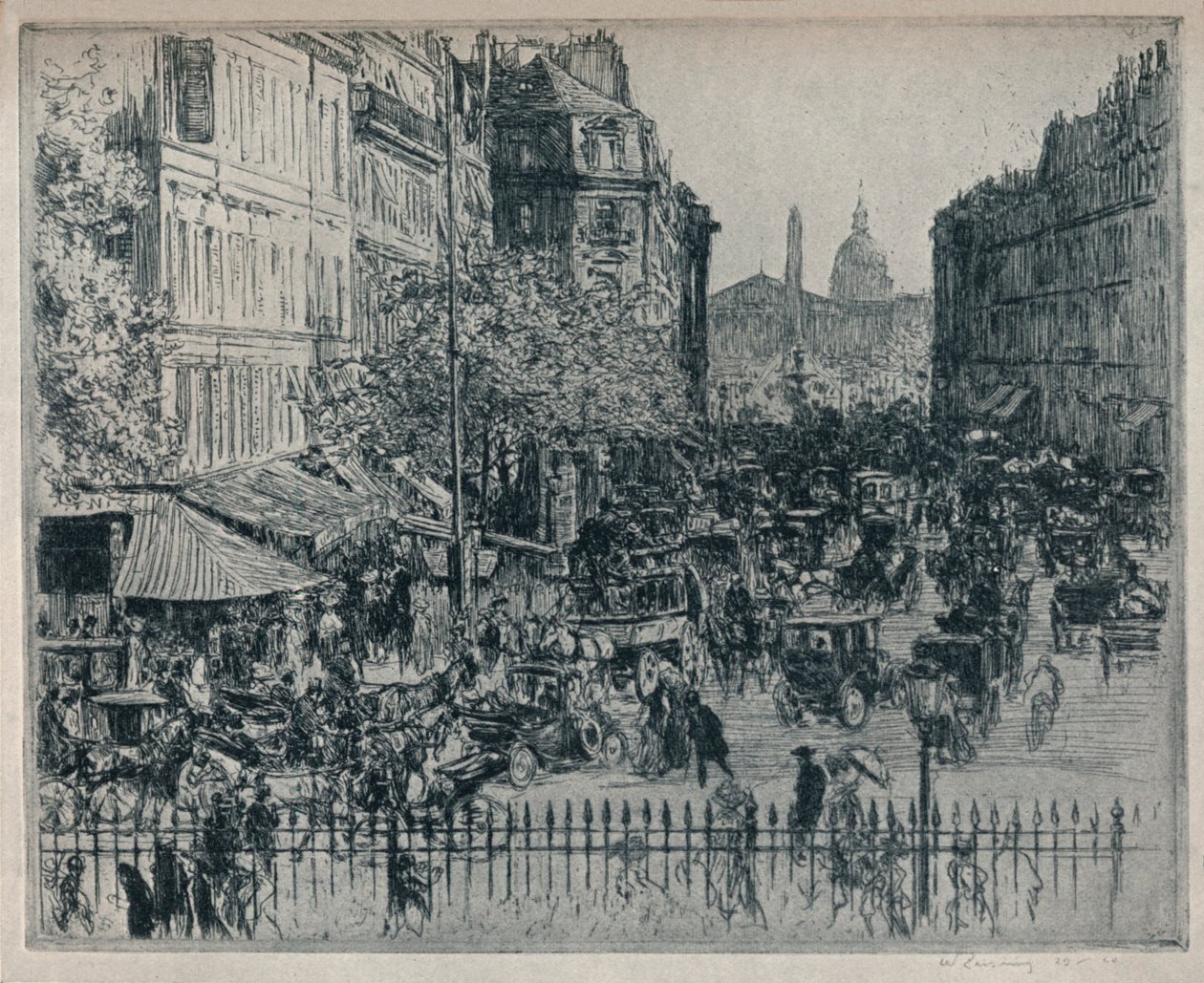 Rue Royale, Paris, c1913 af Walter Zeising