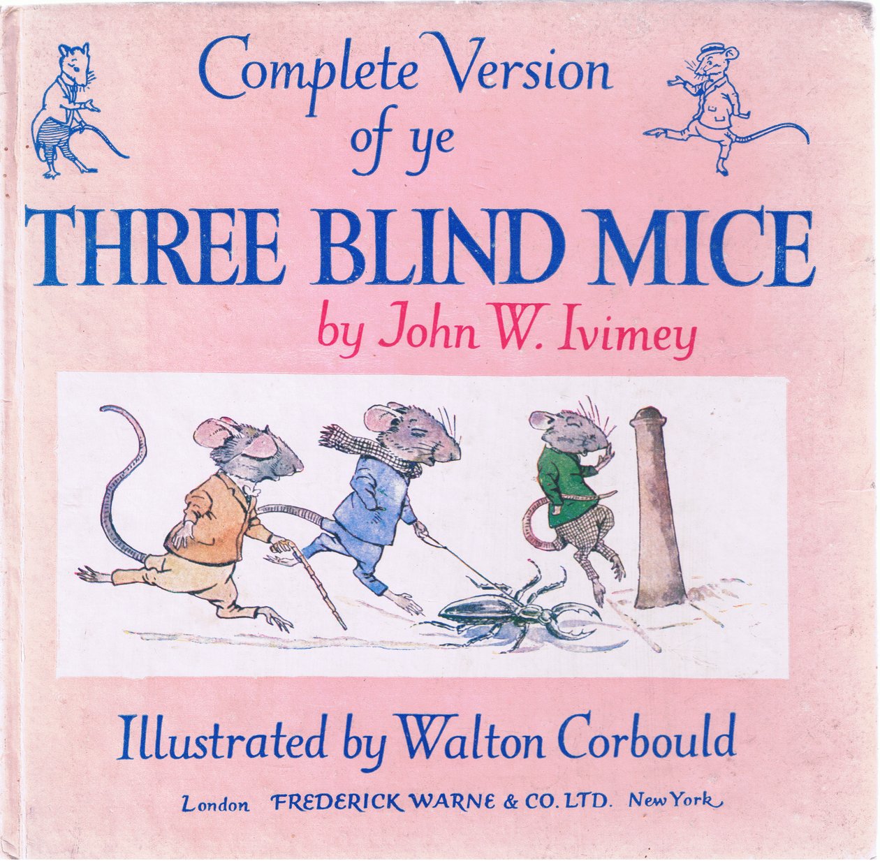 Forside De tre blinde mus af Walton Corbould