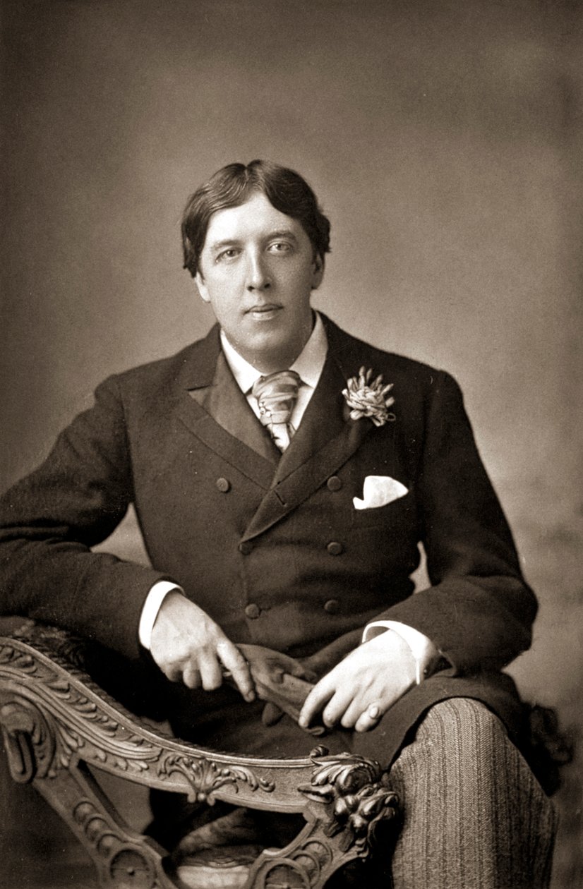 Oscar WiIde, irsk forfatter, vid og dramatiker, c1890 af WandD Downey