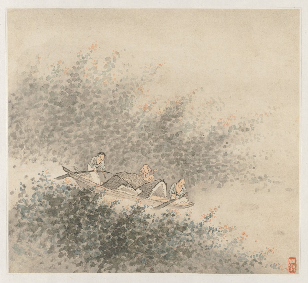 Album of Landscapes: Leaf 6, 1677. af Wang Gai