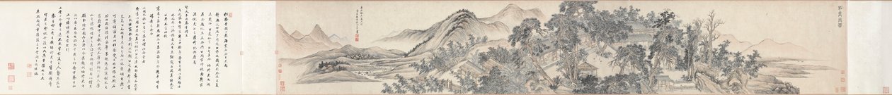 Hall of Lofty Pines, 1703. af Wang Hui