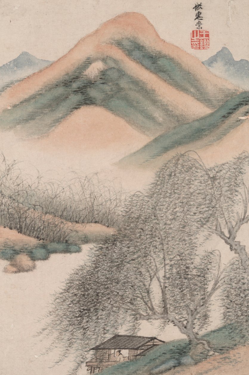 Landskaber i stilarterne af gamle mestre; Landskab efter Hui Chong (965 af Wang Jian