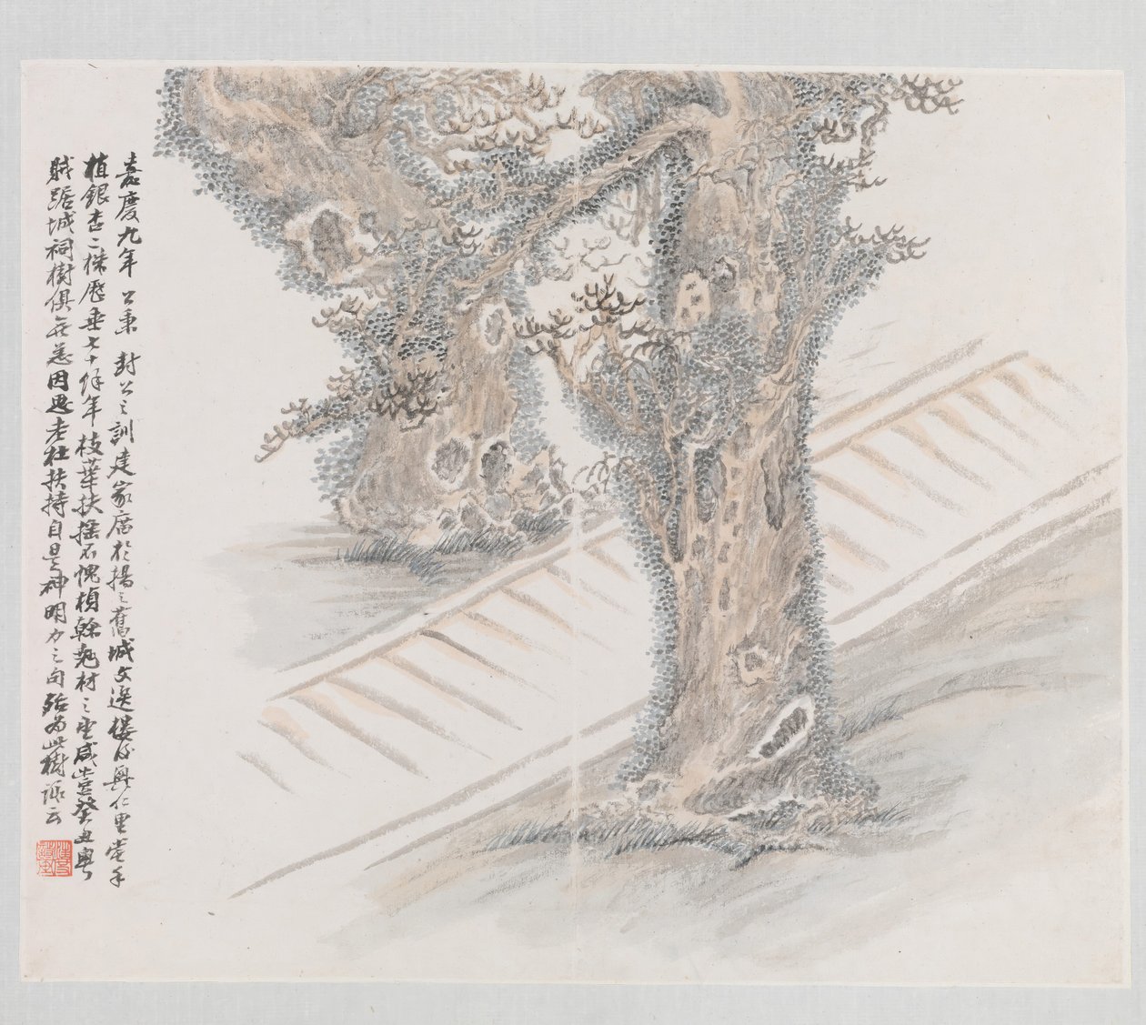 Ti websteder associeret med Ruan Yuan, dateret 1883. af Wang Jun