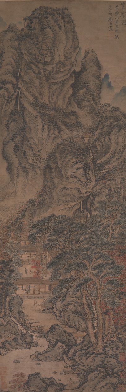 The Simple Retreat, ca. 1370. af Wang Meng