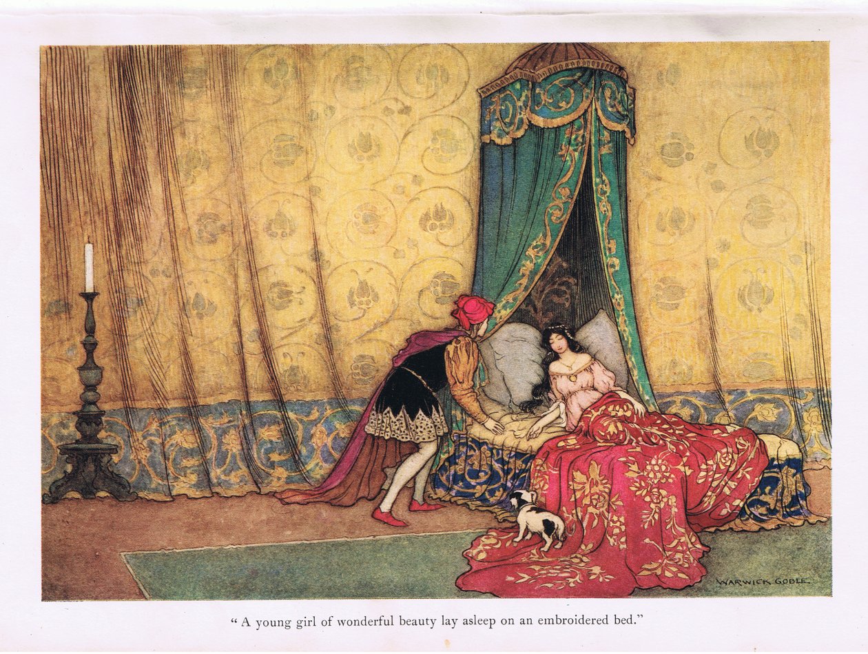 En ung pige af vidunderlig skønhed af Warwick Goble