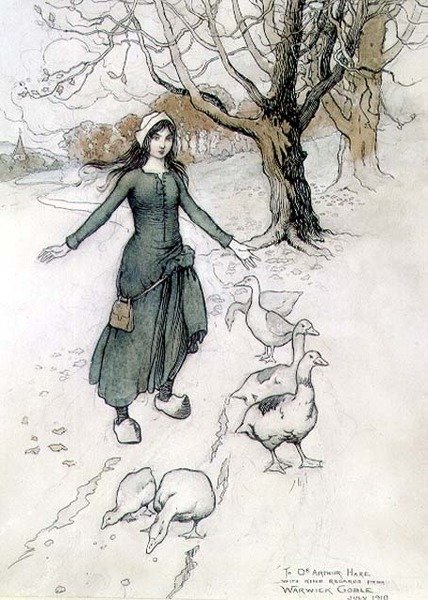 Den lille gåsepige af Warwick Goble