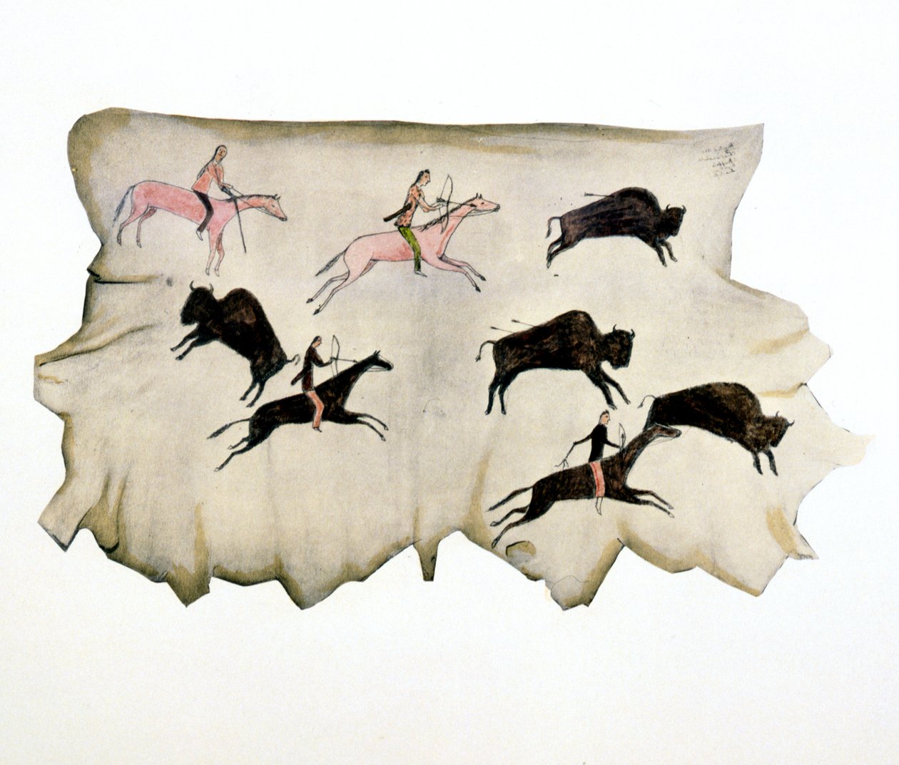 American Plains-indianere på bøffeljagt, 1898 af Washakie