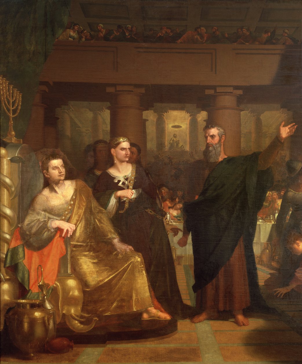 Belshazzars fest, 1817-43 (detalje af 363406) af Washington Allston