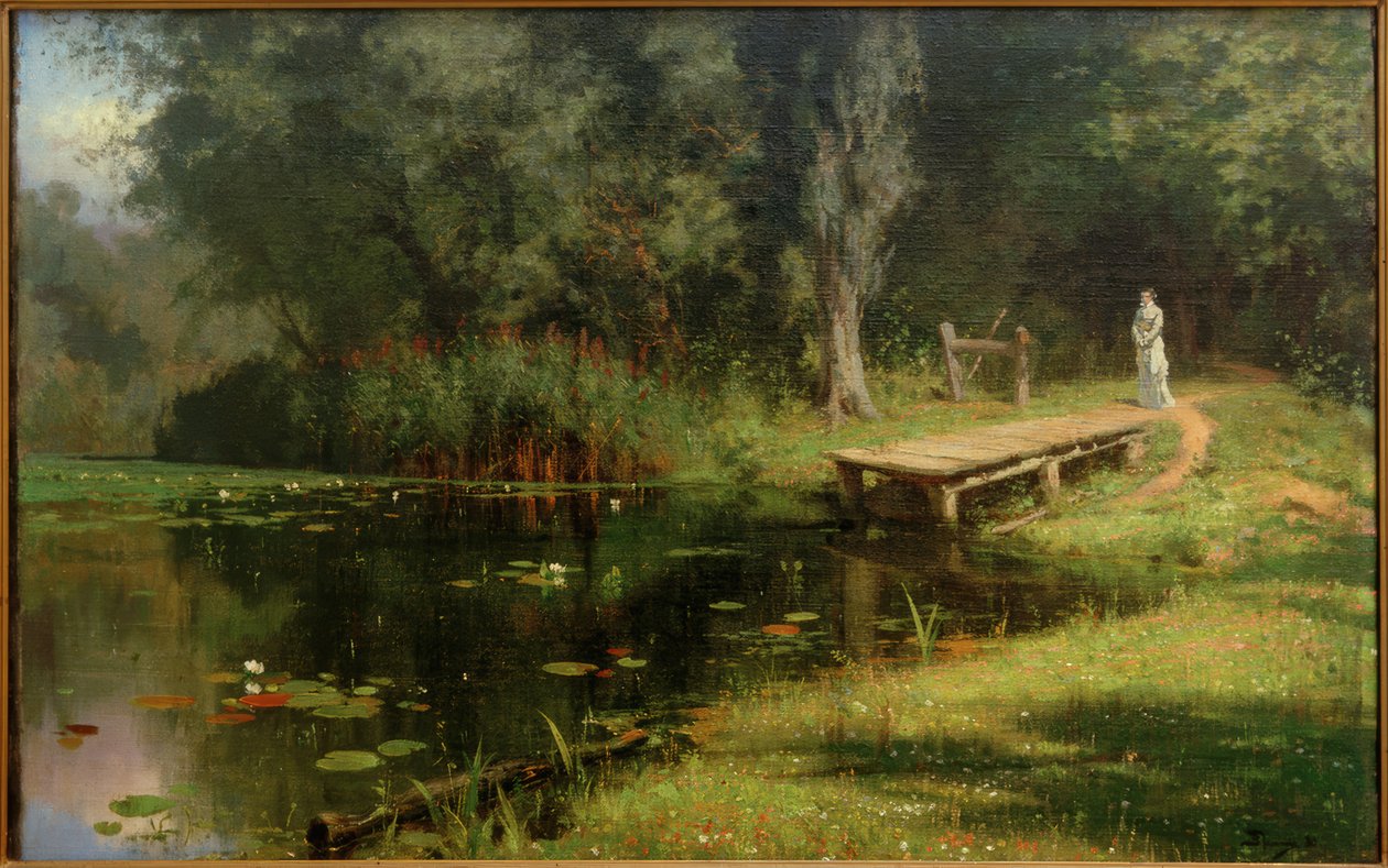 Overvokset dam af Vasilij Dmitrievich Polenov