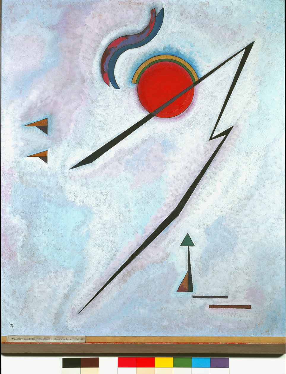 Kantet linjemaleri af Vassily Kandinsky (eller Wassily Kandinsky eller Kandinsky, 1866-1944) 1930 Rom Galleria Nazionale dArte Moderna af Wassily Kandinsky