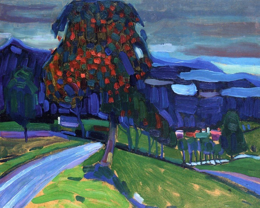 Efterår i Murnau af Wassily Kandinsky