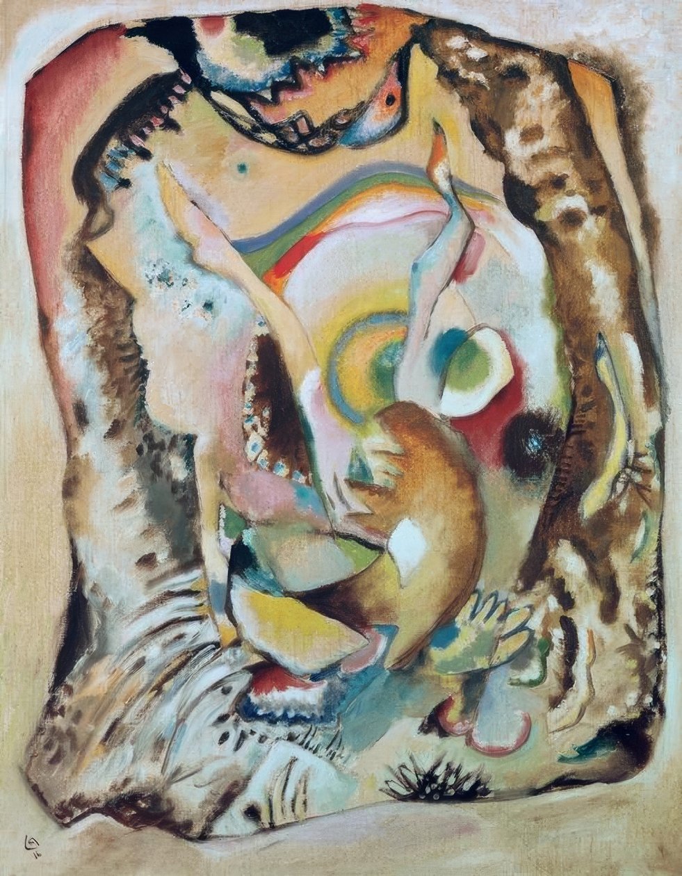 Billede på den lyse baggrund af Wassily Kandinsky