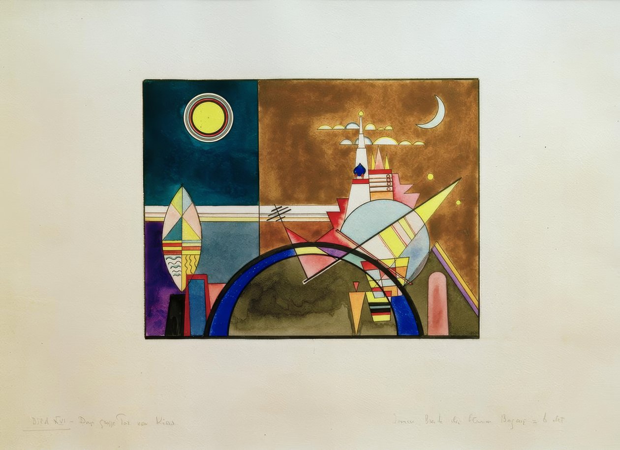 Billeder på en udstilling, billede XVI: Kievs store port af Wassily Kandinsky