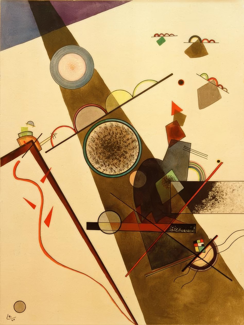 Brun stråle af Wassily Kandinsky