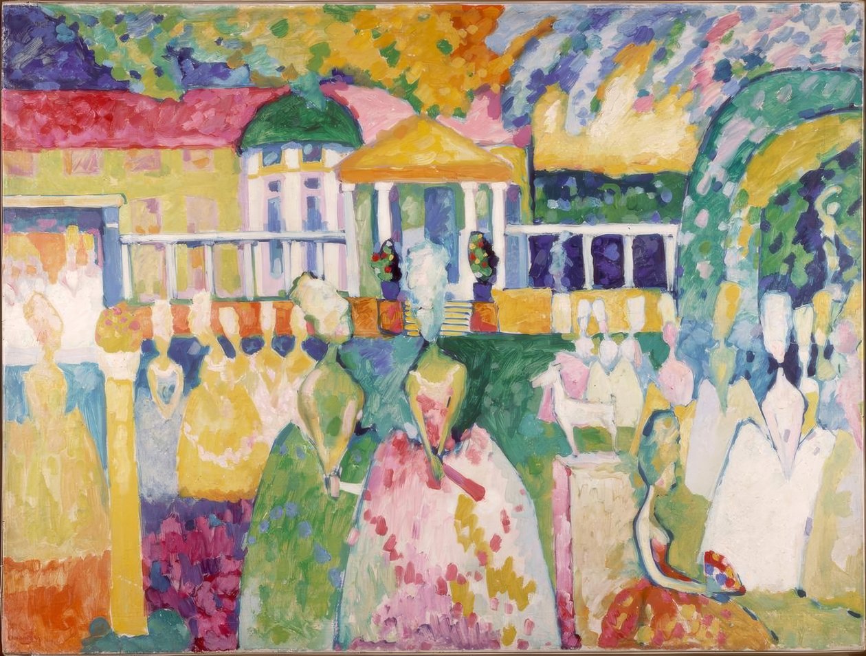 Damen i Krinolinen af Wassily Kandinsky