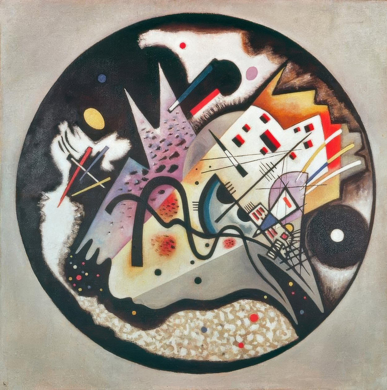 I den sorte cirkel af Wassily Kandinsky