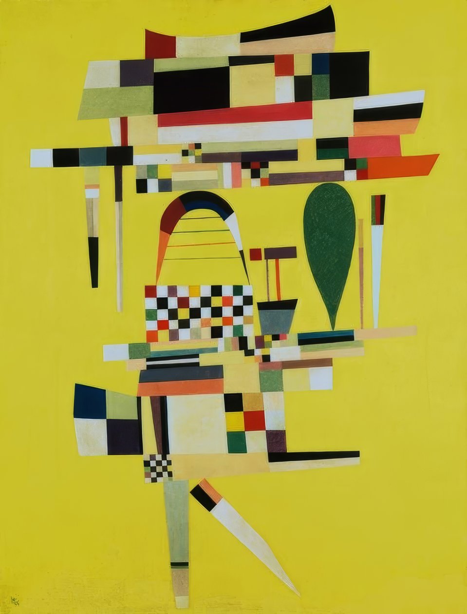 Det gule lærred af Wassily Kandinsky