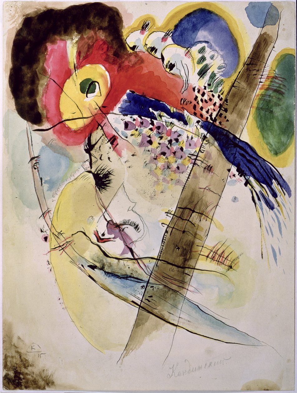 Eksotiske fugle, 1915 af Wassily Kandinsky